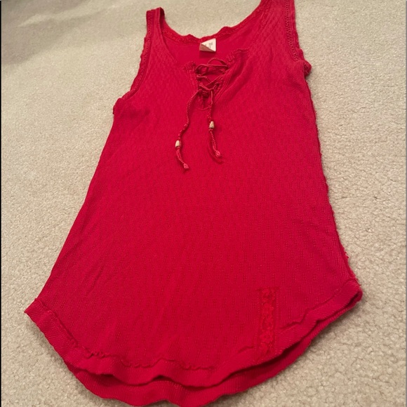 Free People Braided Cross Tie Tank Top - Picture 4 of 6